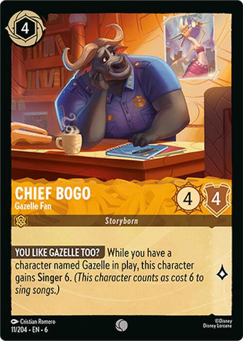Chief Bogo - Gazelle Fan (11/204) [Azurite Sea] - Destination Retro