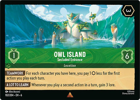 Owl Island - Secluded Entrance (102/204) [Azurite Sea] - Destination Retro