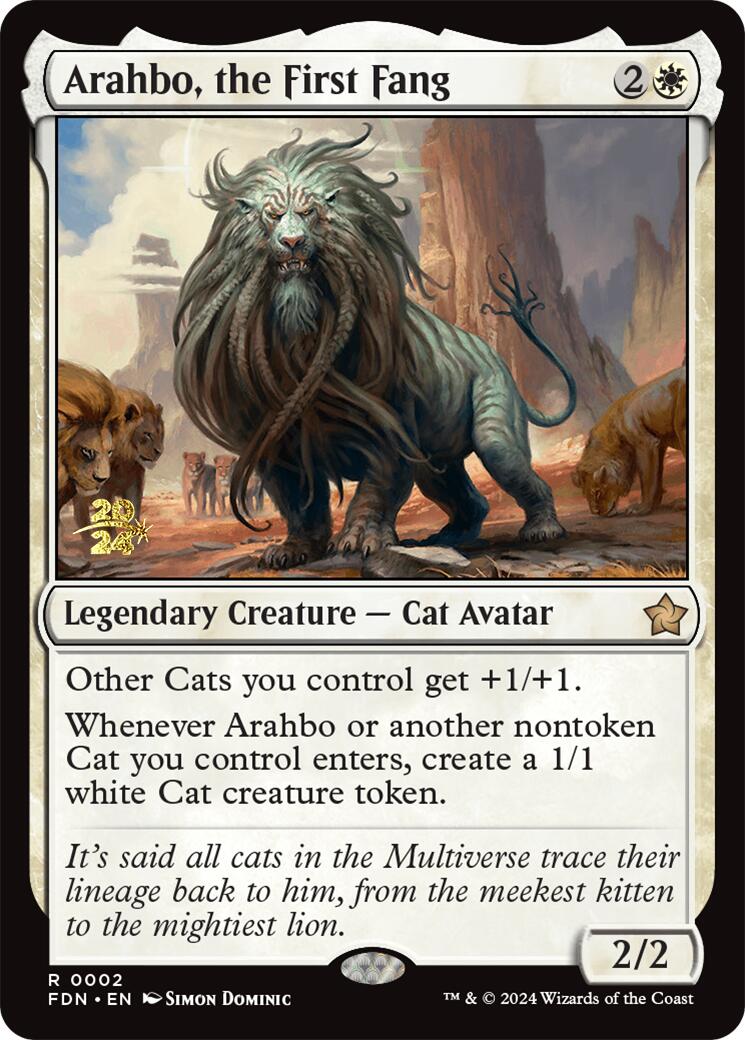 Arahbo, the First Fang [Foundations Prerelease Promos] - Destination Retro