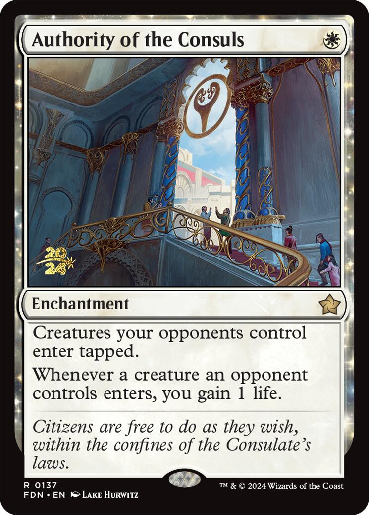 Authority of the Consuls [Foundations Prerelease Promos] - Destination Retro