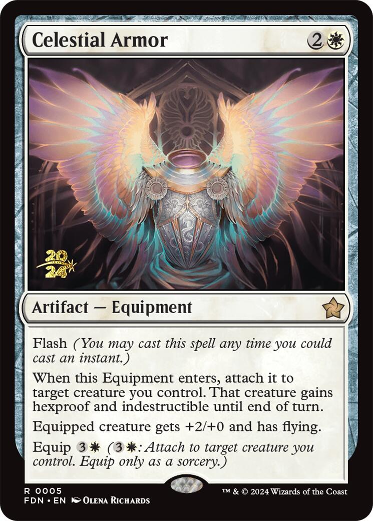 Celestial Armor [Foundations Prerelease Promos] - Destination Retro