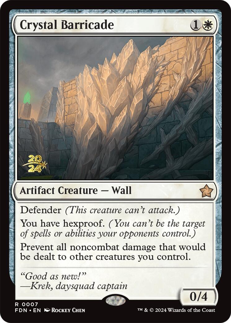 Crystal Barricade [Foundations Prerelease Promos] - Destination Retro