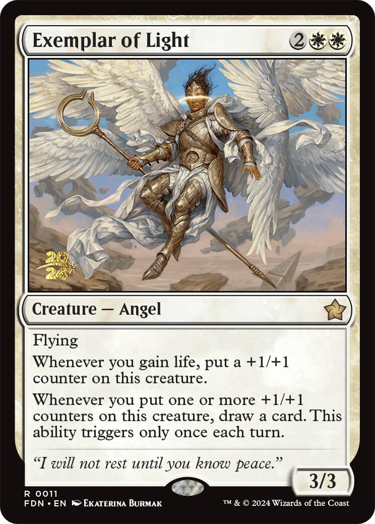 Exemplar of Light [Foundations Prerelease Promos] - Destination Retro