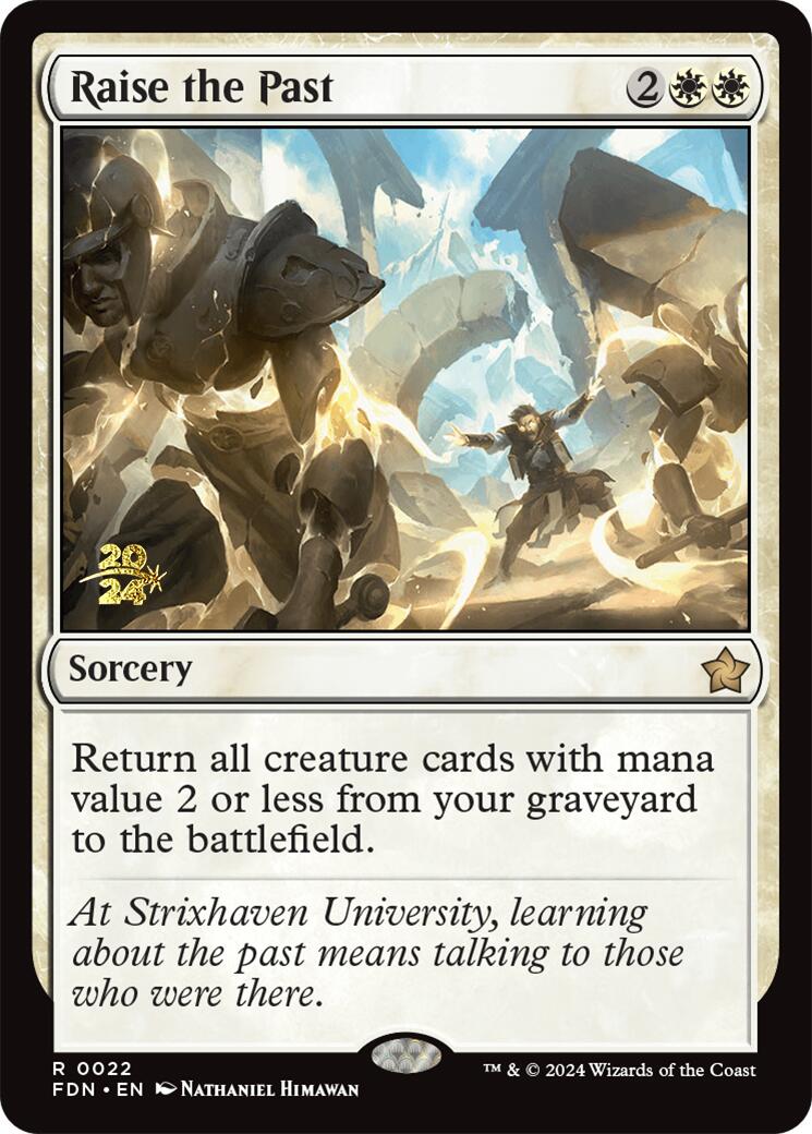 Raise the Past [Foundations Prerelease Promos] - Destination Retro