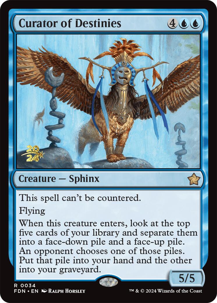 Curator of Destinies [Foundations Prerelease Promos] - Destination Retro