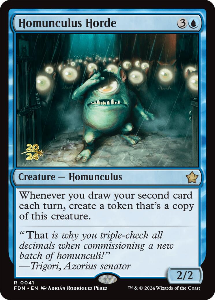 Homunculus Horde [Foundations Prerelease Promos] - Destination Retro