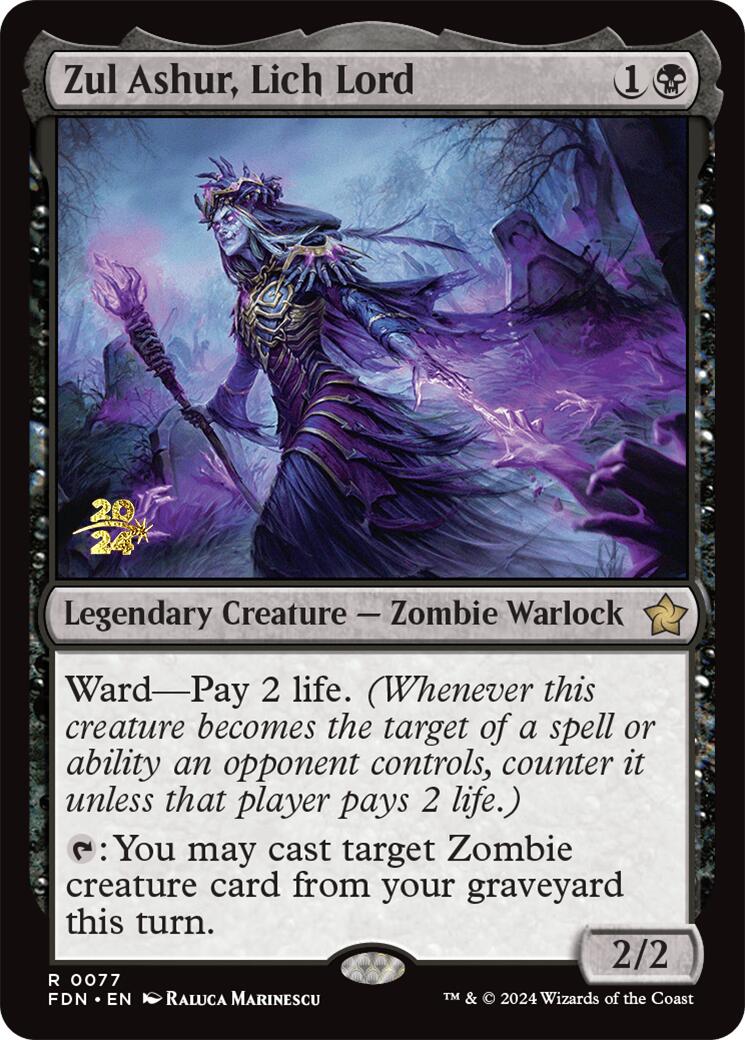 Zul Ashur, Lich Lord [Foundations Prerelease Promos] - Destination Retro