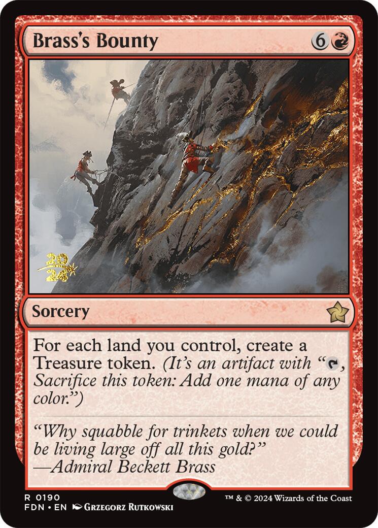 Brass's Bounty [Foundations Prerelease Promos] - Destination Retro
