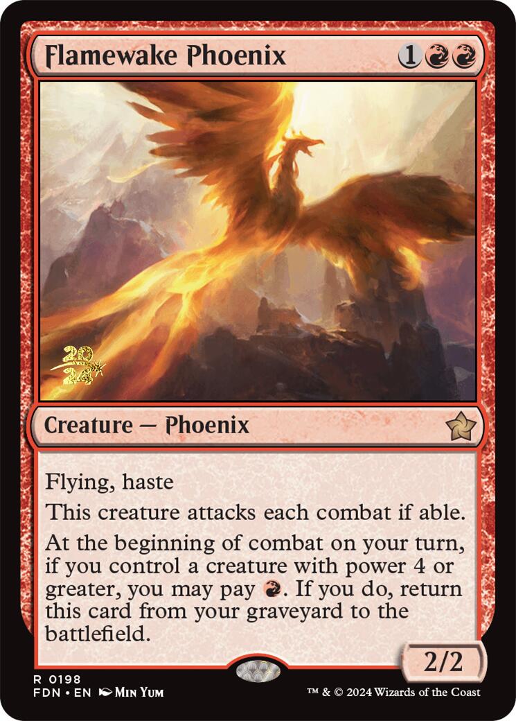 Flamewake Phoenix [Foundations Prerelease Promos] - Destination Retro