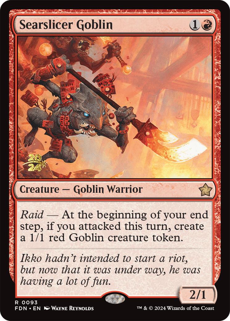 Searslicer Goblin [Foundations Prerelease Promos] - Destination Retro