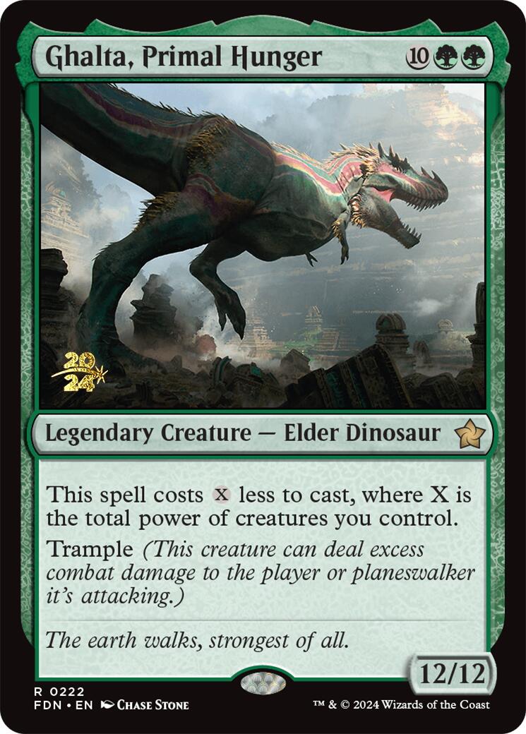 Ghalta, Primal Hunger [Foundations Prerelease Promos] - Destination Retro