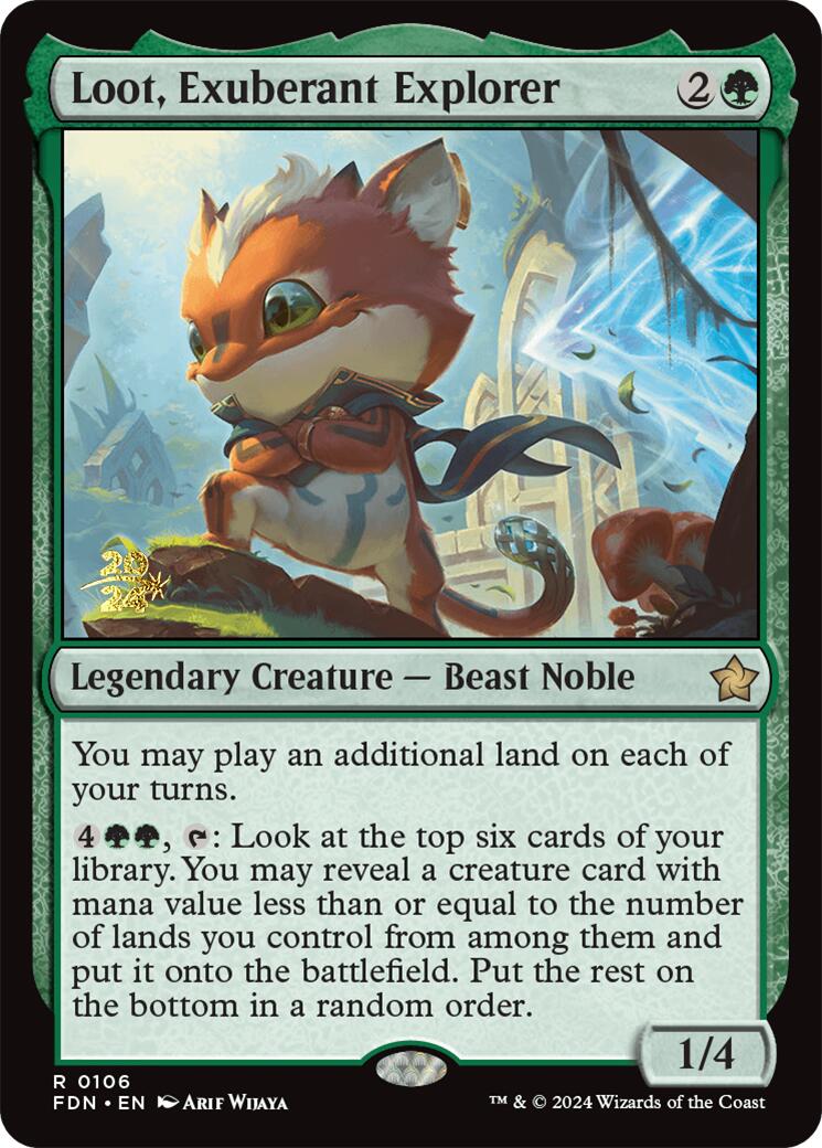 Loot, Exuberant Explorer [Foundations Prerelease Promos] - Destination Retro