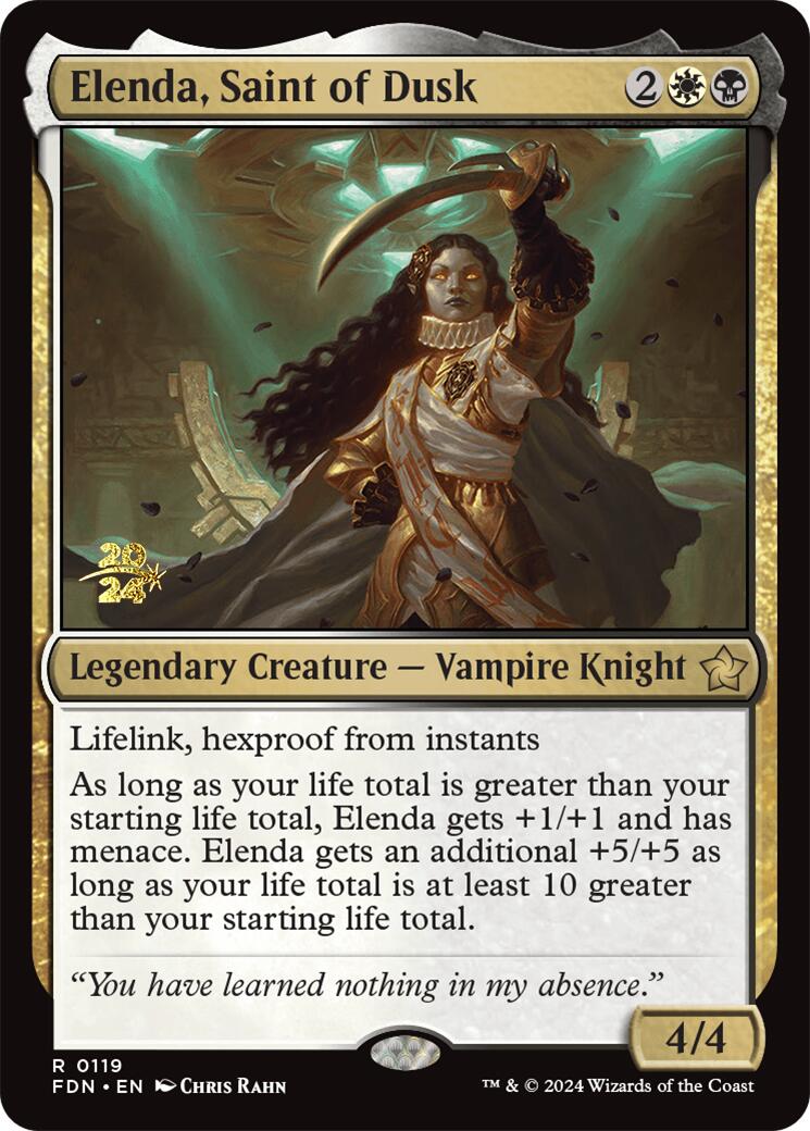 Elenda, Saint of Dusk [Foundations Prerelease Promos] - Destination Retro