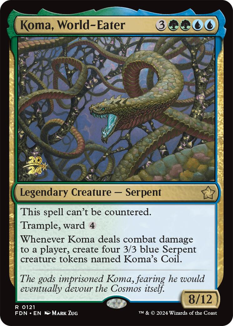 Koma, World-Eater [Foundations Prerelease Promos] - Destination Retro