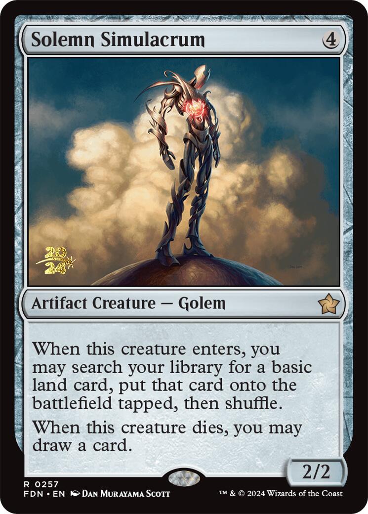 Solemn Simulacrum [Foundations Prerelease Promos] - Destination Retro
