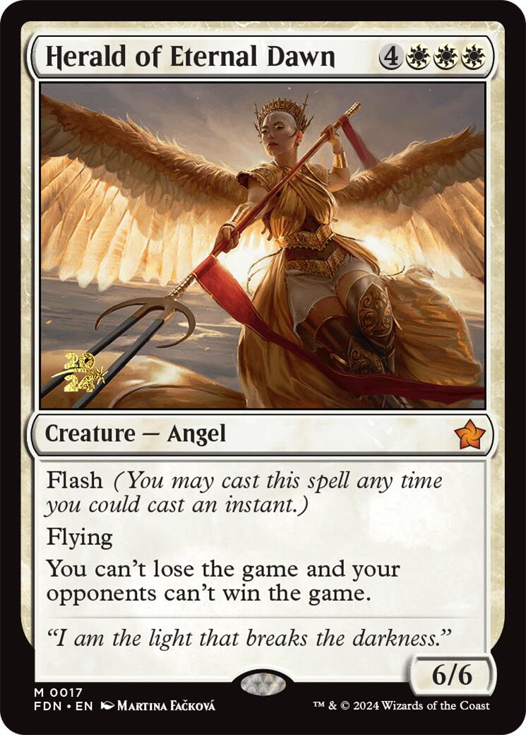 Herald of Eternal Dawn [Foundations Prerelease Promos] - Destination Retro