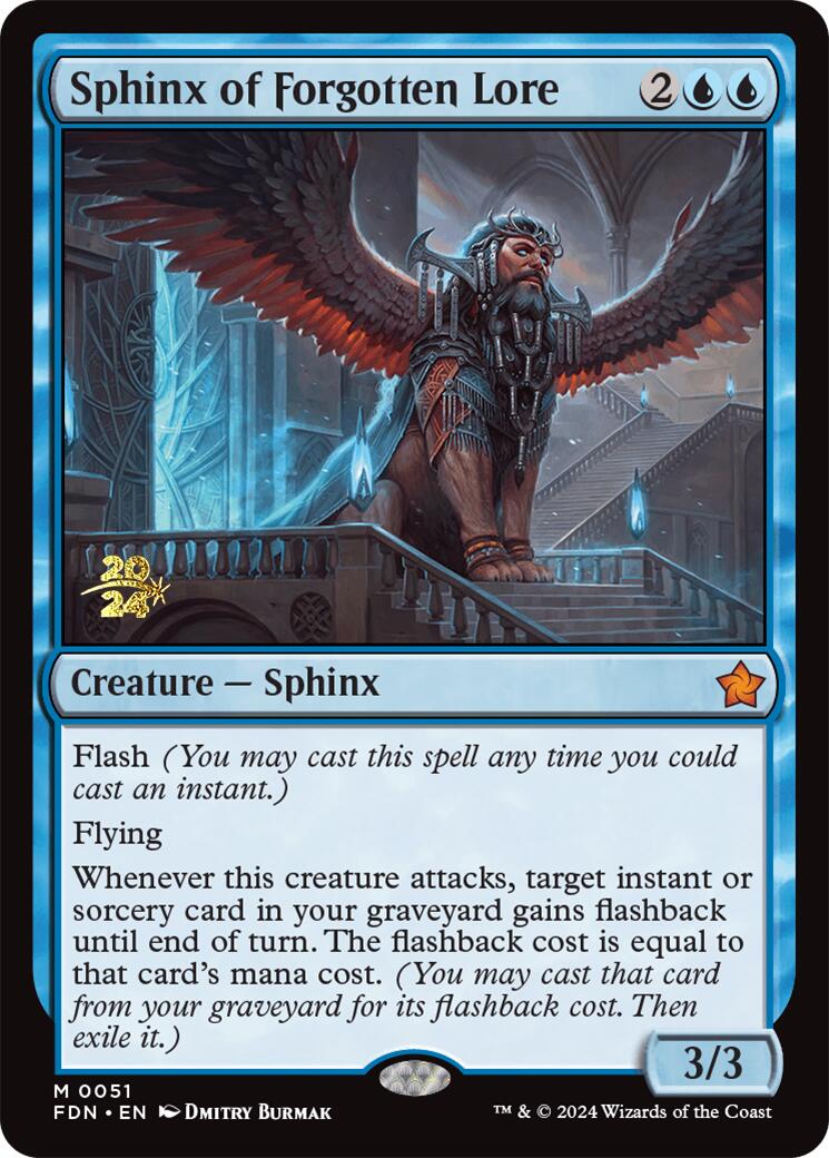 Sphinx of Forgotten Lore [Foundations Prerelease Promos] - Destination Retro