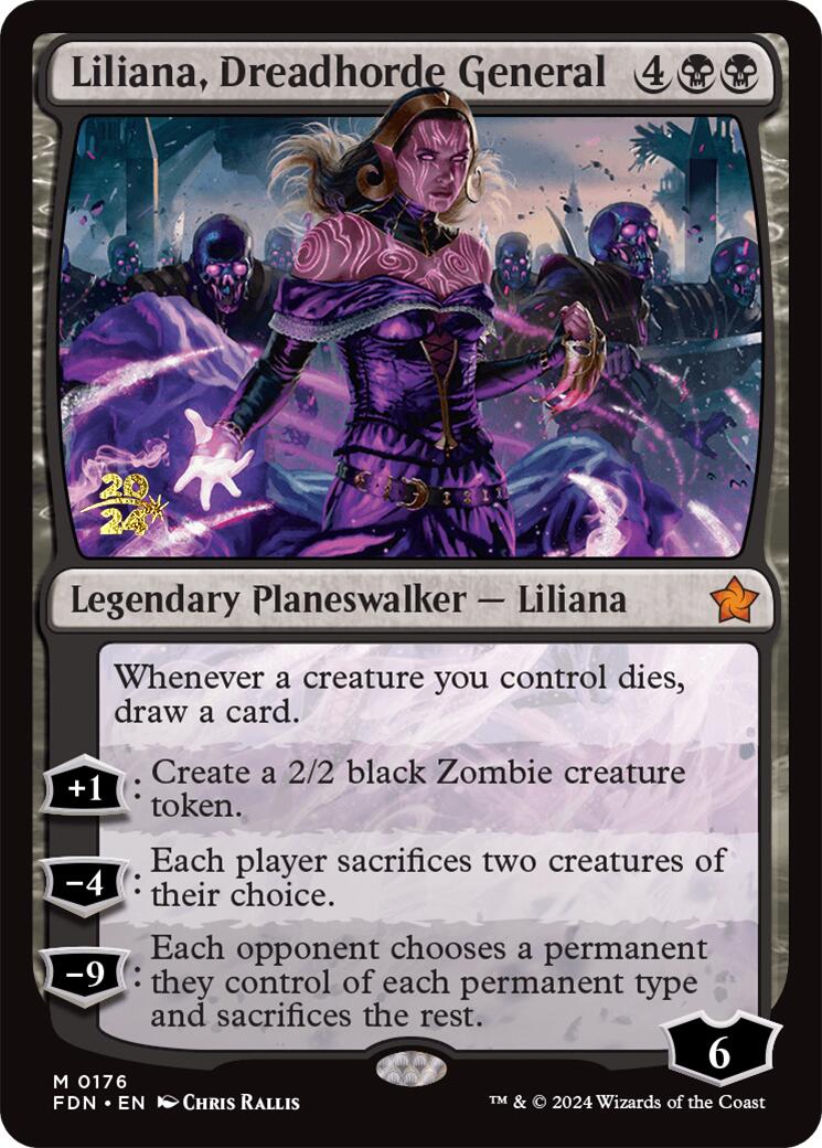 Liliana, Dreadhorde General [Foundations Prerelease Promos] - Destination Retro