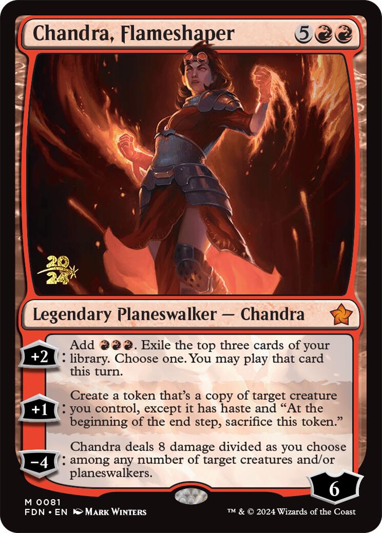 Chandra, Flameshaper [Foundations Prerelease Promos] - Destination Retro