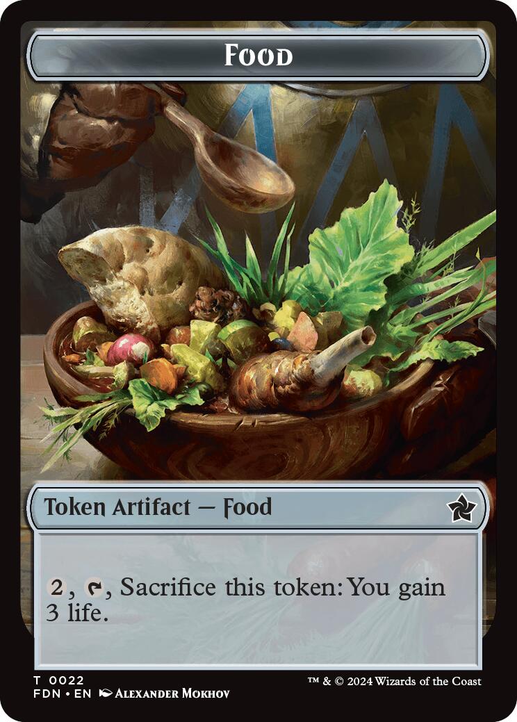 Food // Treasure Double-Sided Token [Foundations Tokens] - Destination Retro