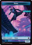Emblem - Kaito, Cunning Infiltrator // Ninja Doubled-Sided Token [Foundations Tokens] - Destination Retro