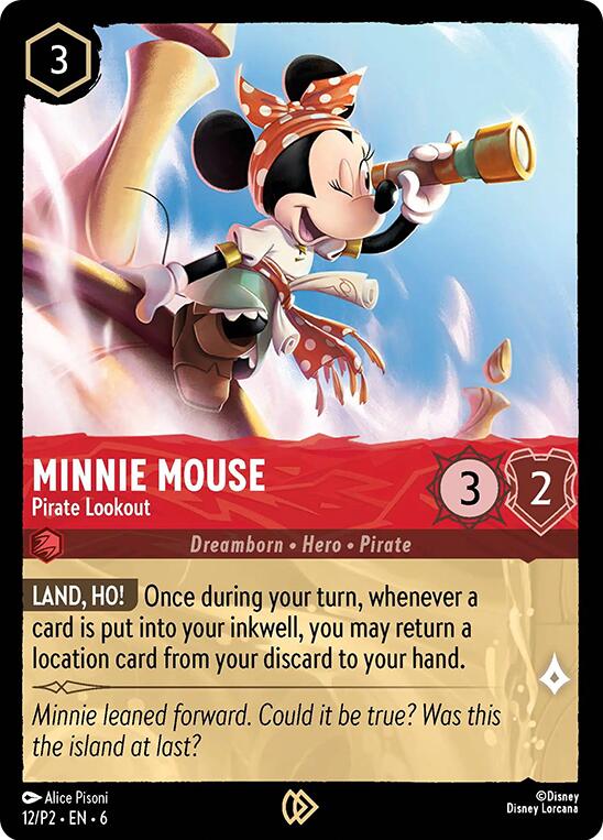 Minnie Mouse - Pirate Lookout (12/P2) [Promo Cards] - Destination Retro