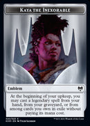 Kaya the Inexorable Emblem [Kaldheim Tokens] - Destination Retro