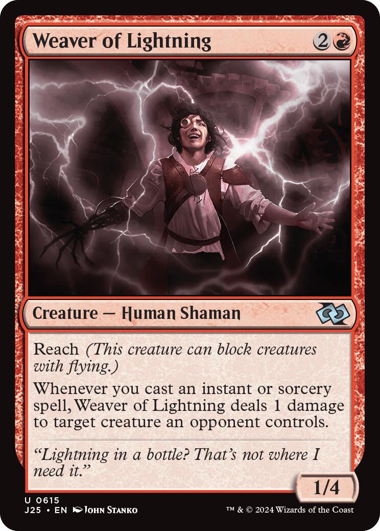 Weaver of Lightning [Foundations Jumpstart] - Destination Retro