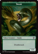 Zombie // Snake Double-Sided Token [Lorwyn Eclipsed Tokens] - Destination Retro