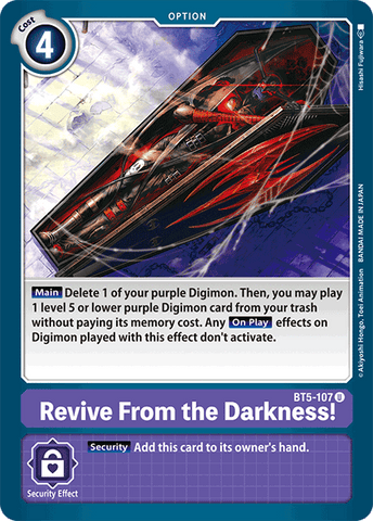 Revive From the Darkness! [BT5-107] [Battle of Omni] - Destination Retro