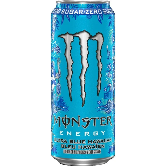 Monster Ultra Blue Hawaiian Energy Drink - Destination Retro