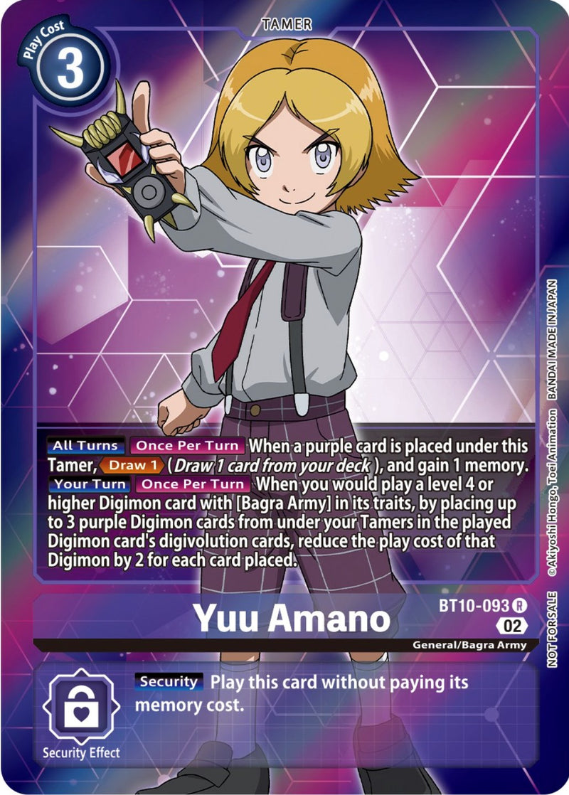 Yuu Amano [BT10-093] (Box Topper) [Xros Encounter] - Destination Retro