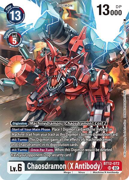 Chaosdramon [BT12-072] (X Antibody) (Alternate Art) [Special Limited Set] - Destination Retro