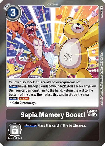 Sepia Memory Boost! [LM-037] [Special Limited Set] - Destination Retro