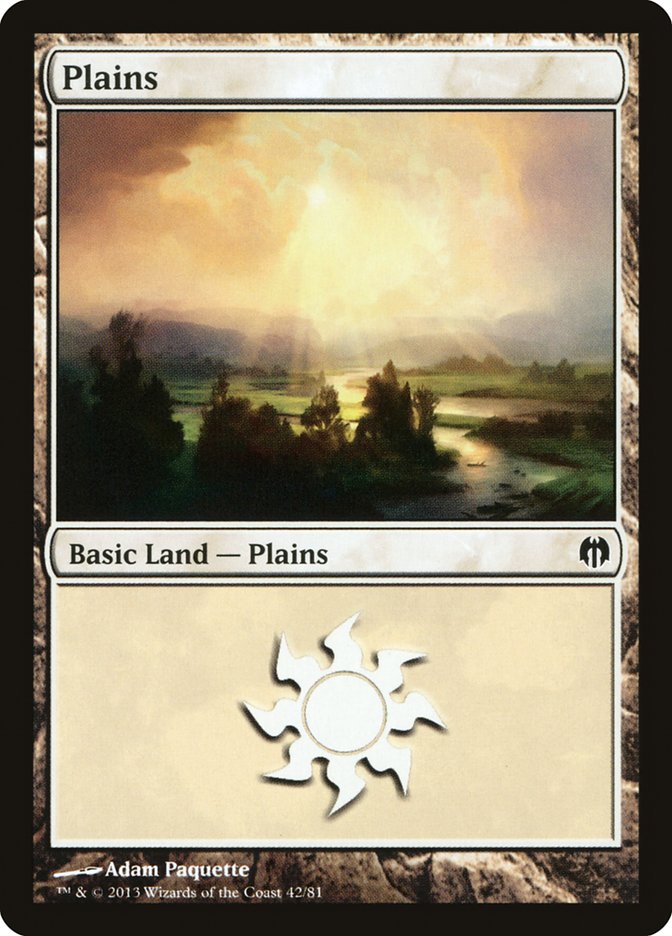 Plains (42) [Duel Decks: Heroes vs. Monsters] - Destination Retro