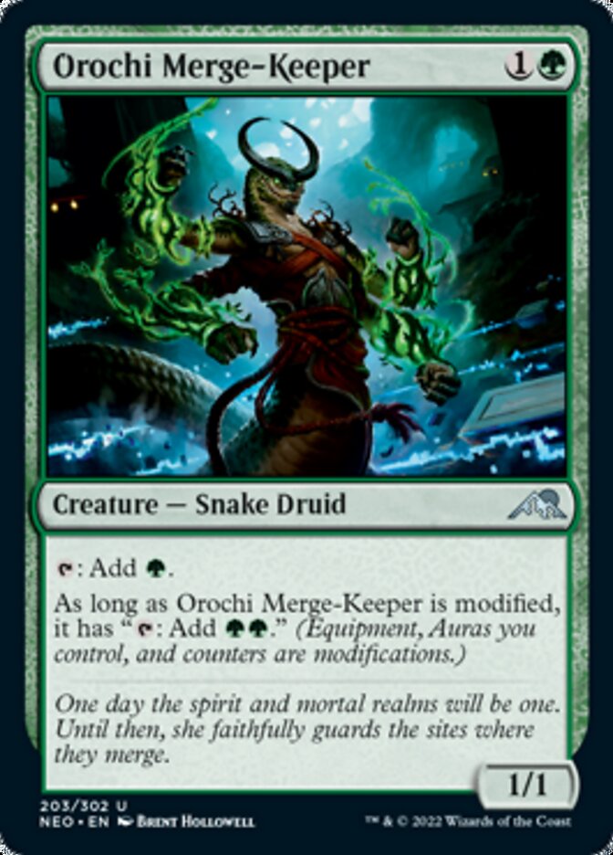 Orochi Merge-Keeper [Kamigawa: Neon Dynasty] - Destination Retro