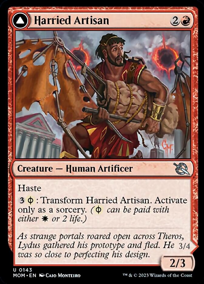 Harried Artisan // Phyrexian Skyflayer [March of the Machine] - Destination Retro