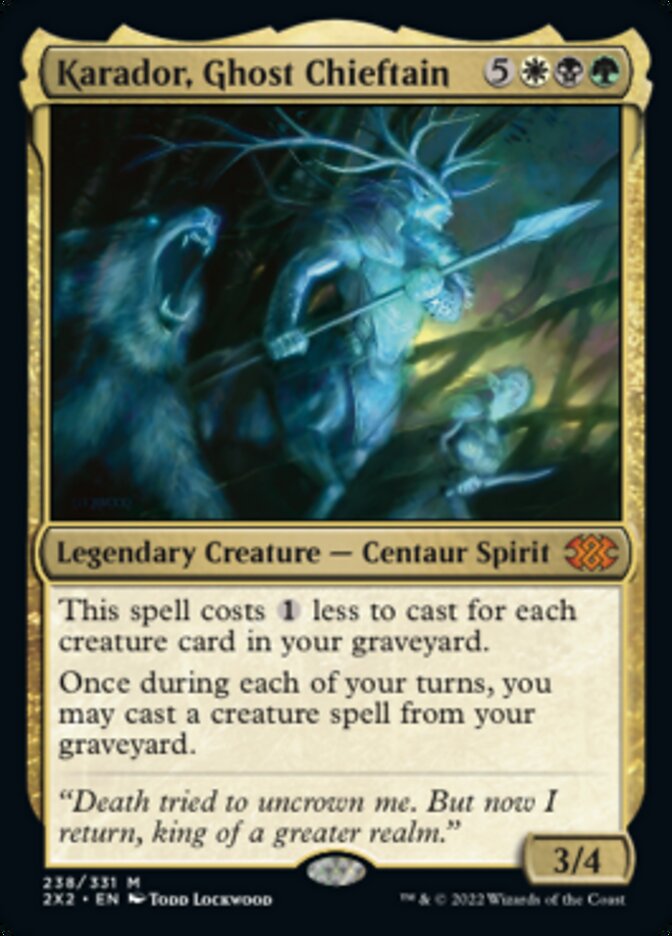 Karador, Ghost Chieftain [Double Masters 2022] - Destination Retro
