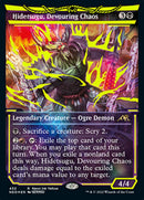 Hidetsugu, Devouring Chaos (Neon Ink Yellow) [Kamigawa: Neon Dynasty] - Destination Retro