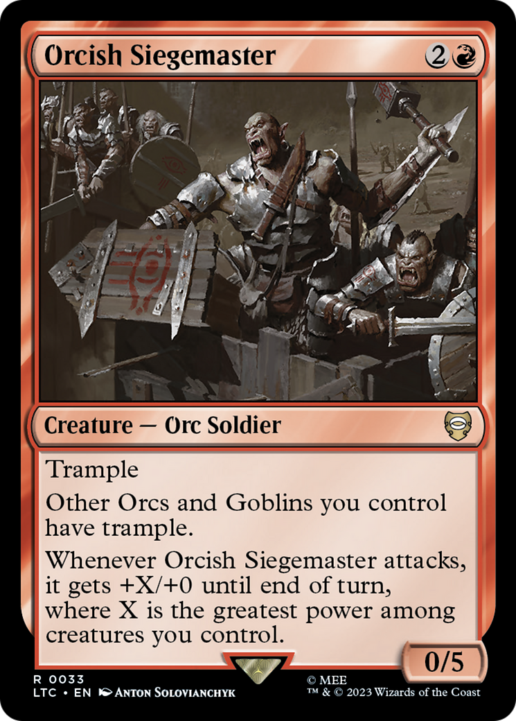 Orcish Siegemaster [The Lord of the Rings: Tales of Middle-Earth Commander] - Destination Retro