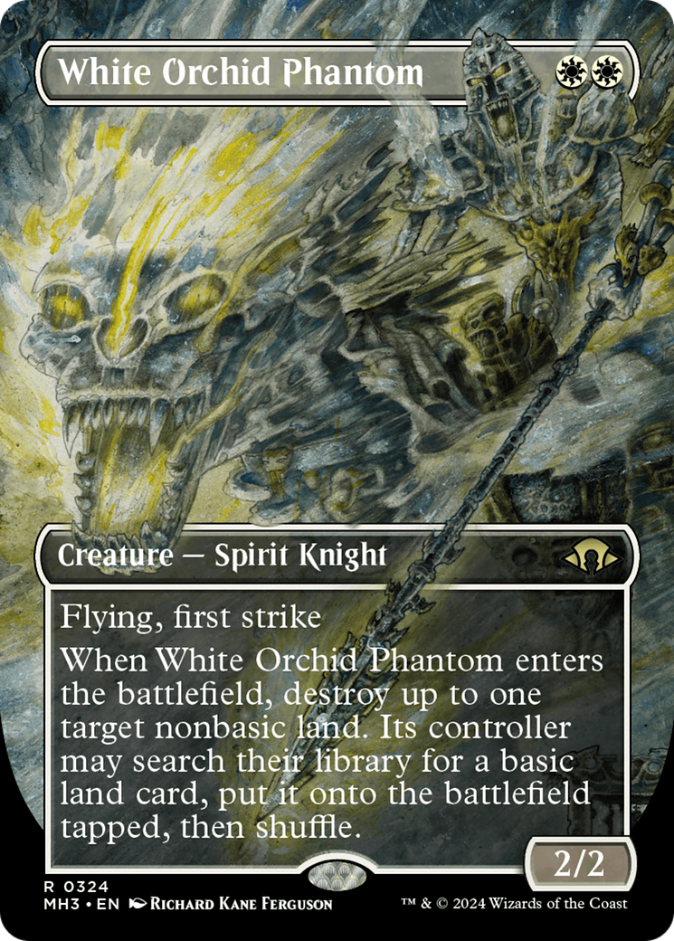 White Orchid Phantom (Borderless) [Modern Horizons 3] - Destination Retro