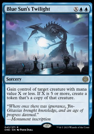 Blue Sun's Twilight (Promo Pack) [Phyrexia: All Will Be One Promos] - Destination Retro