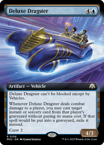 Deluxe Dragster (Extended Art) [March of the Machine Commander] - Destination Retro