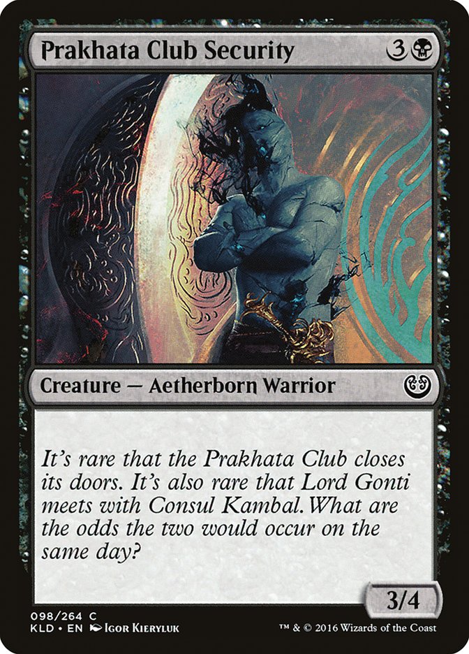 Prakhata Club Security [Kaladesh] - Destination Retro