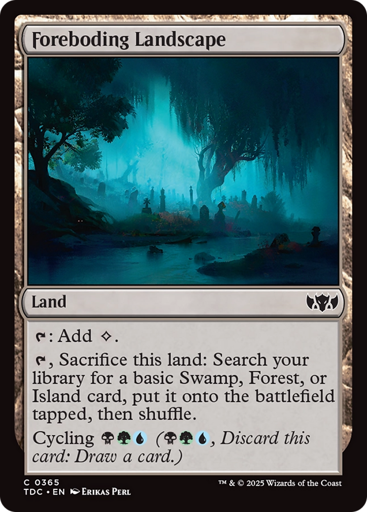 Foreboding Landscape [Tarkir: Dragonstorm Commander] - Destination Retro