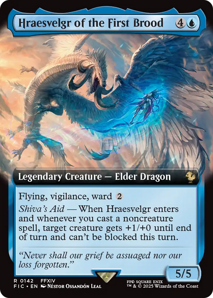Hraesvelgr of the First Brood (Extended Art) [FINAL FANTASY Commander] - Destination Retro
