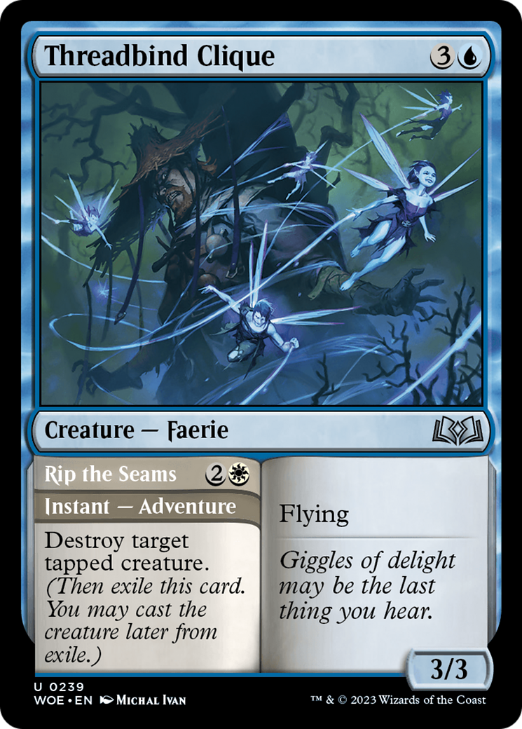 Threadbind Clique // Rip the Seams [Wilds of Eldraine] - Destination Retro