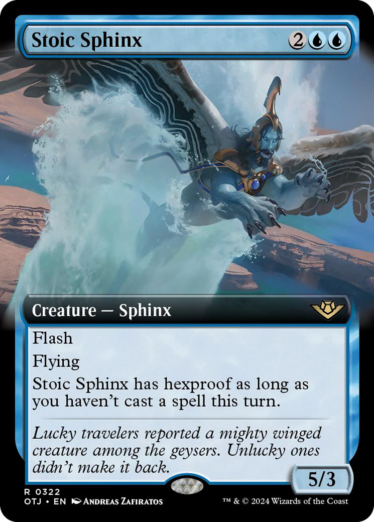 Stoic Sphinx (Extended Art) [Outlaws of Thunder Junction] - Destination Retro