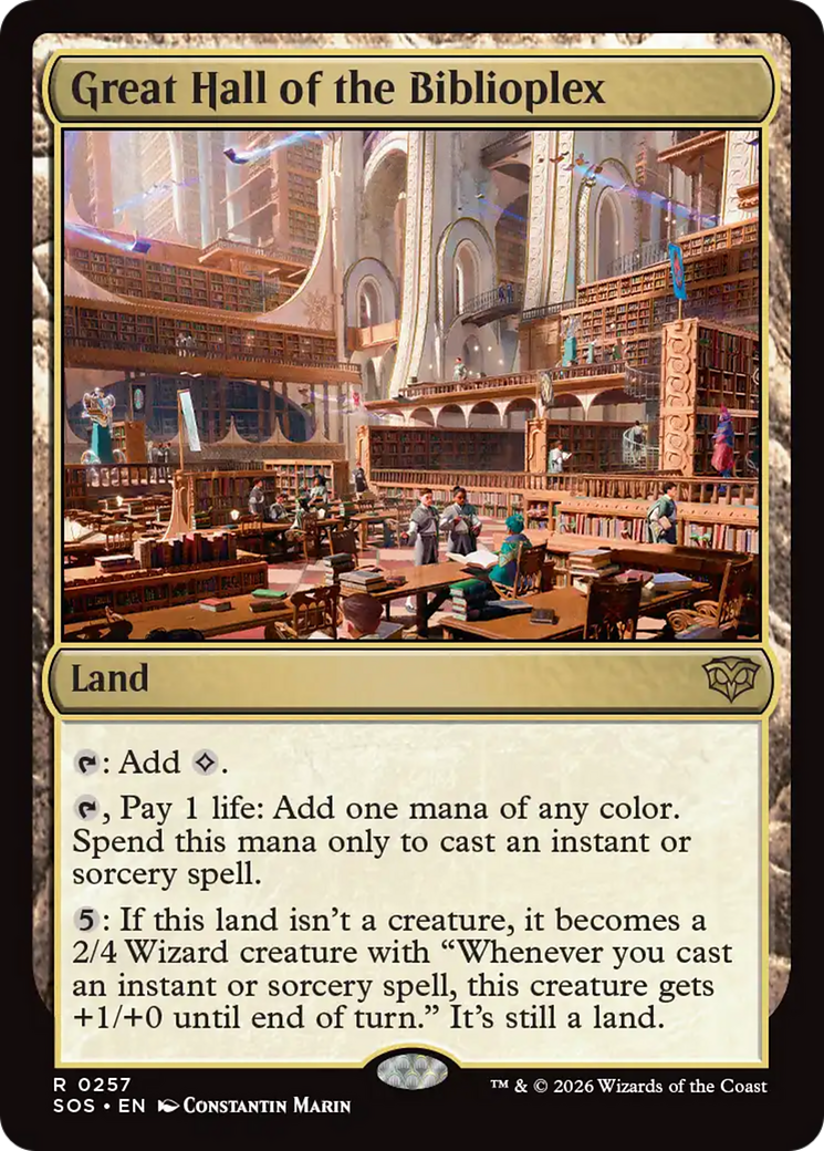 Great Hall of the Biblioplex [Secrets of Strixhaven] - Destination Retro