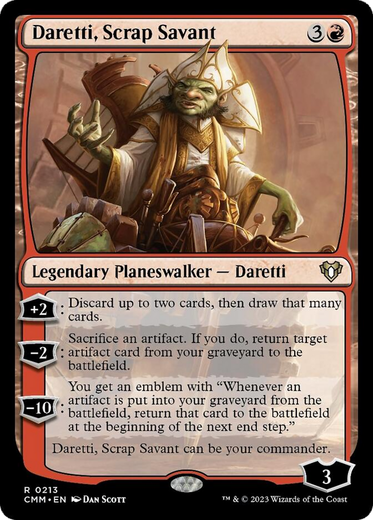 Daretti, Scrap Savant [Commander Masters] - Destination Retro